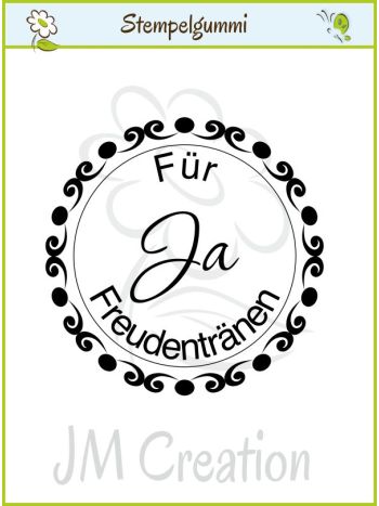 JM Creation - Ja - Für Freudentränen - Clear Stamp